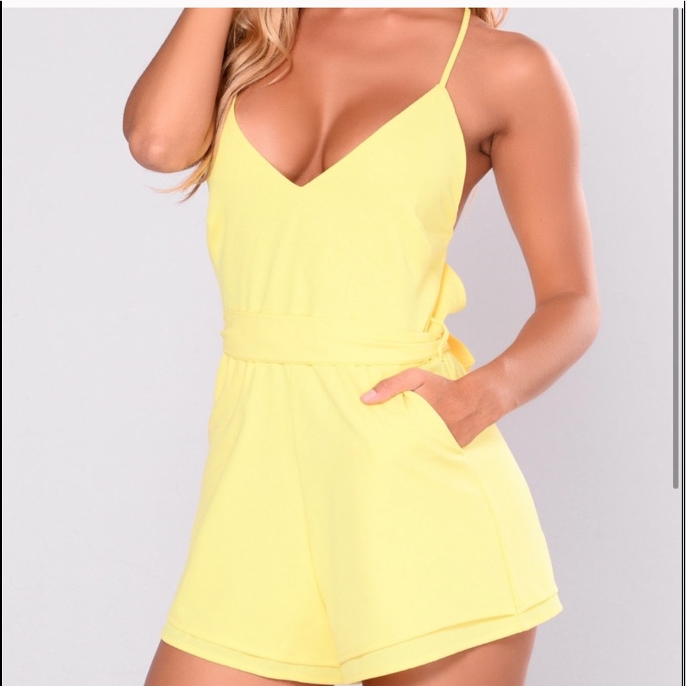 Never used summer yellow romper